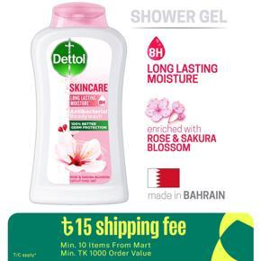 Dettol Antibacterial Body Wash Skincare Rose & Sakura Blossom with 8 Hours Long Lasting Moisture 250ml Shower Gel