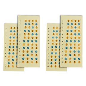 ARELENE Ukulele Decals Fretboard Note Decals Sticker for Ukulele Beginners 4Pack