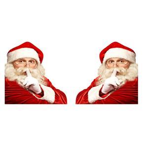 Car Window Stickers 2PCS 3D Cartoon Santa Car Window Cover Auto Covers Realistic Car Sticker Christmas Gift(Left & Right)