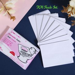 Disposable Bathroom Toilet 10Pcs Travel Seat Paper Pad/Mat Tissue