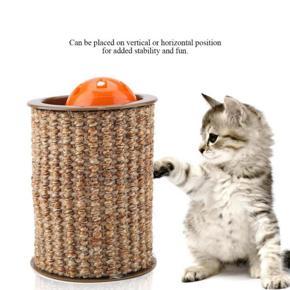 TOPINCN Pet Cat Scratching Roller with Bell Ball Kitty Cat Funny Game Toy Cat Scratch Roller Pet Products