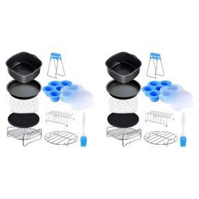 BRADOO 2X Air Fryer Accessories Compatible for Philips Air Fryer, COSORI and Deluxe Deep Fryer Accessories Set of 12-6.5