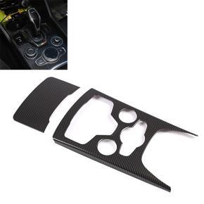 ARELENE 2Pcs Car Carbon Fiber Central Gear Panel Control Panel Decal Interior Modification for Alfa Romeo Stelvio 2020 2021 2022