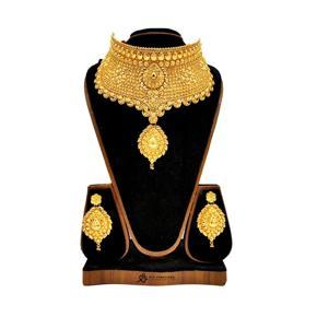 The necklace is gold plated