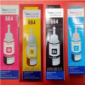 Real Color Inkjet Refill Ink 664 4 Color, 4 Pcs