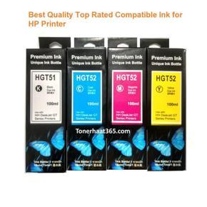 HGT 51 52 Ink for HP DeskJet GT 5810, DeskJet GT 5820 and H.P Inktank 310, H P Smart Tank 450 455 500 510 515 516 519 530 559 570 610 615 651 (4pc Set) (China Compatible)