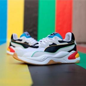 Multi-Color Mesh and Suede Lace up Sports Sneakers for Men