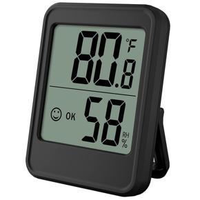 Digital Thermometer, Humidity Gauge, Mini Size Indoor Room Hygrometer with Temperature Humidity Monitor for Home, Office