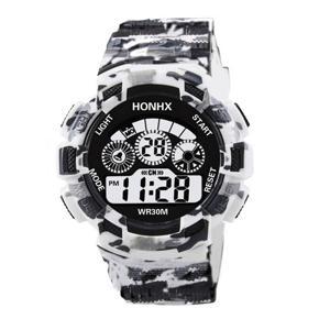 Fashion Camouflage Sports Backlight Alarm Date Week Digital Wrist Watch for Men