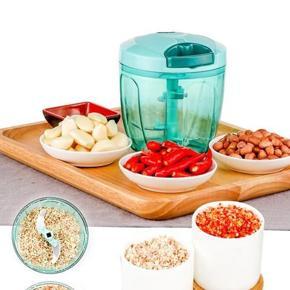 Manual Food Chopper Vegetable Chopper 5 Blades Manual Food Processor Onion Meat -Hand Blenders
