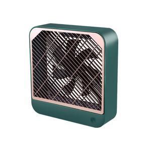 Desktop Square Fan Mini Electric Fan Portable Dormitory USB Fan Portable Sports Home Office Fan (Green)