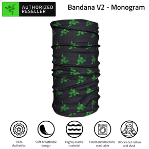 RAZER Bandana Ma-sk V2 Soft Breathable Design Face Ma-sk Protection