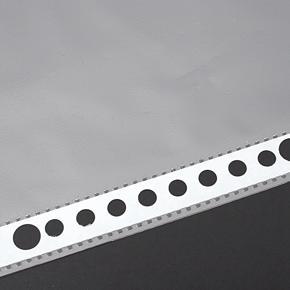 XHHDQES Pack of 400 A5 Clear Punched Pockets - Plastic Poly Folders