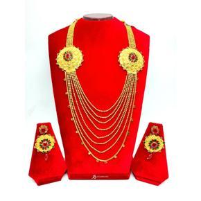 Gold plated necklace set