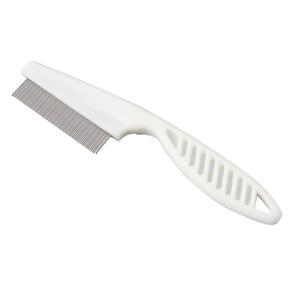 TE Pet Dog Hair Flea Comb Stainless Pin Dog Cat Grooming Brush Comb Clean Tool