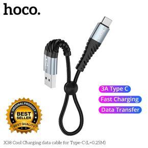 Hoco X38 3A Type C Cable Fast Charging Cable Data Cable 0.25CM Short Cable 1M