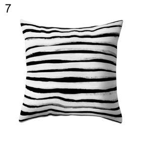 Concise White Black Throw Pillow Cover Cushion Case Car Home Room Sofa Decor