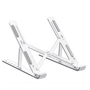 Laptop Stand With Silicone Non-slip Pad Aluminum Alloy Computer Stand - apple silver
