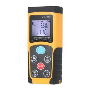 100m Portable Handheld Digital Laser Distance Meter High Precision Range Finder  Area Volume Measurement Data Storage with Backlight