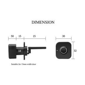 XHHDQES 2X Smart Keyless Fingerprint Cabinet Lock Biometric Electric Lock for Office Drawer File Cabinet