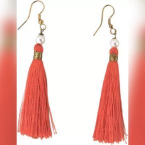 Tassel Earrings Dark Pink Color - 1 pair