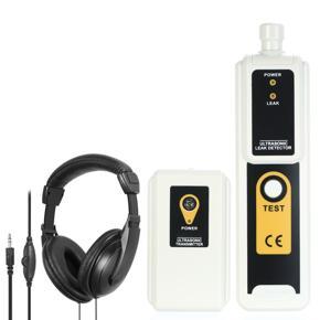 Leak Detection Tools Ultrasonic Leak Detector & Tran-smitter with Headphone Accessory Kit for Pipeline/tire/Refrigeration Equipment Seal Inspection LED Indication