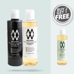 Mollywaiz Pure Castile Liquid Soap Buy 2 Get 1