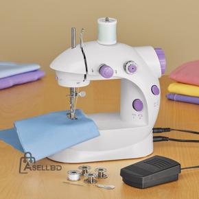 Mini Sewing Machine - Dual Speed Portable Mini Electric Pedal Double Threads Rewind Swing Machine