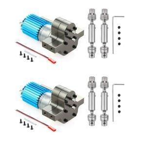 ARELENE 2X Metal Transmission Gearbox 370 Motor with Drive Shaft Upgrade Accessories for WPL C14 C24 B24 B36 MN D90 MN99S TI