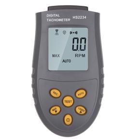 Portable High-precision Digital Tachometer with Laser Manual/Automatic Measurement Speedometer LCD Display with Backlight Maximum Minimum Average Value Automatic Record Speed Measurement Speed Counter
