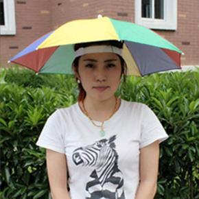Head Umbrella Hat for Kids and Adults, Hands Free Umbrella Clear for Rain Sunny Golf