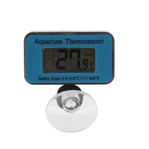 Cimiva Digital Submersible Fish Tank Aquarium LCD Thermometer Temperature Meter-blue