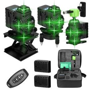 GMTOP Multifunctional 16 Lines Laser Level 3° Self-leveling Function Leveling Tool Omnidirectional Ground Wall Sticker Home Improvement Tools Set