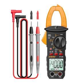 ANENG ST180 4000 Counts Digital Clamp Meter Multimeter Clamp Multimeter Voltmeter Ammeter A-C DC Voltage A-C Current Meter NCV Tester Universal Meter Tester Current Clamp Tester -30~1000℃ Temperature 