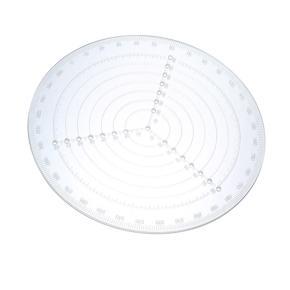GMTOP Round Center Finder Compass Clear Acrylic Lathe Centering Tool Circle Gauge for Drawing Circles Wood Turning Lathe Work Tool Circles Diameter
