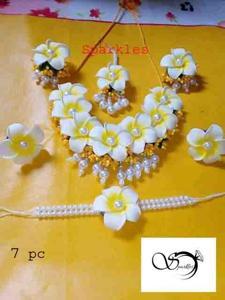 Artificial Kathgolap Flower Gohonar Set - 7 pc