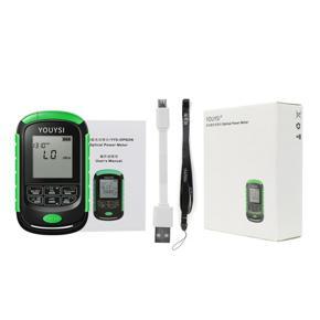 3 In 1 Optical Power Meter Optical Power Network Cable Test LED Lighting-black green 59*98*27mm