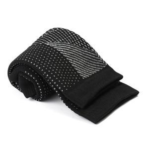 1 Pair Foot Care Ankle Anti Fatigue Compression Sleeve Circulation Socks Support S/M - Black and white s / M