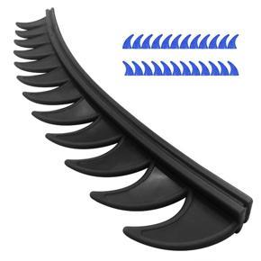 1 Set Helmet Sticker Dirt Reflective Rubber Biker Motocross Mohawk Biker Helmet Mohawks Spikes Motorcycle Helmet Blue