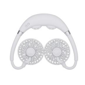 Portable Fan Massage Fan Hanging Neck Fan with RGB Light and 3 Adjustable Wind Speed ​​for Sport Office Travel , Fan