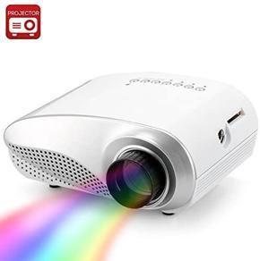 1080p Mini Multimedia LED Projector - 320x240 Resolution, 1000:1 Contrast Ratio, 50 Lumens, HDMI Port