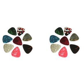 XHHDQES 40Pcs Thin Guitar Picks 0.46mm Random Colour