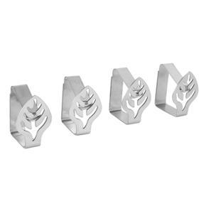 8PCS Stainless Steel Silver Thickened Strong Cloth Clip ,Tablecloth Clamp Holder, Table Cover Clamps,Table Cloth Holders
