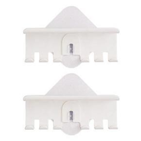 ARELENE 2X Toothbrush Holder Wall Mount Magic Sticker Bathroom Family Tooth Brush Set Wall Stand Toothpaste Placed Holder