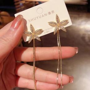 Tassel Long Stud Flower Earring
