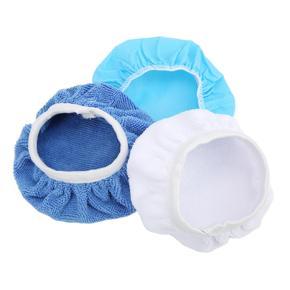 Polishing Bonnet Set, Polisher Pad Cover 24 Packs Microfiber Nonwoven Cotton for Cars Motorcycles Boats