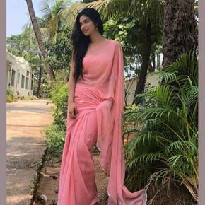 Pink Weightless Georgette Saree for Women