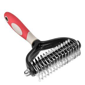 Pet Deshedding Brush Grooming Comb Double-Sided Undercoat Rake Shedding Tool