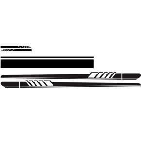 5Pcs Car Side Door Body Hood Rearview Mirror Decal Stripes Sticker Racing Decals