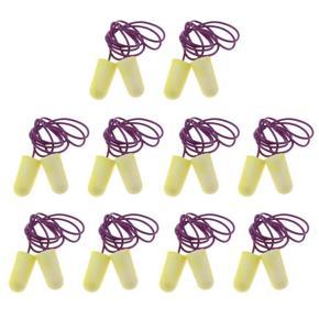 10Pairs Adults Foam Sleep Ear Plugs Noise Reduction Sleeping Earplugs - Yellow, described